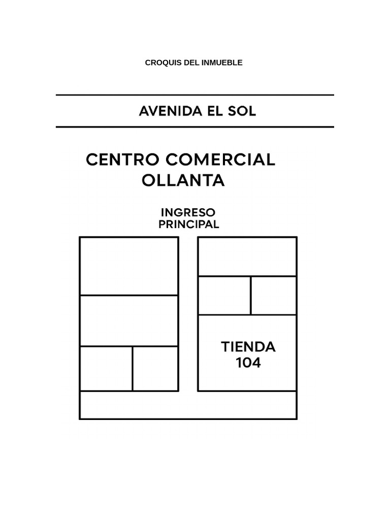 Croquis Del Inmueble | PDF