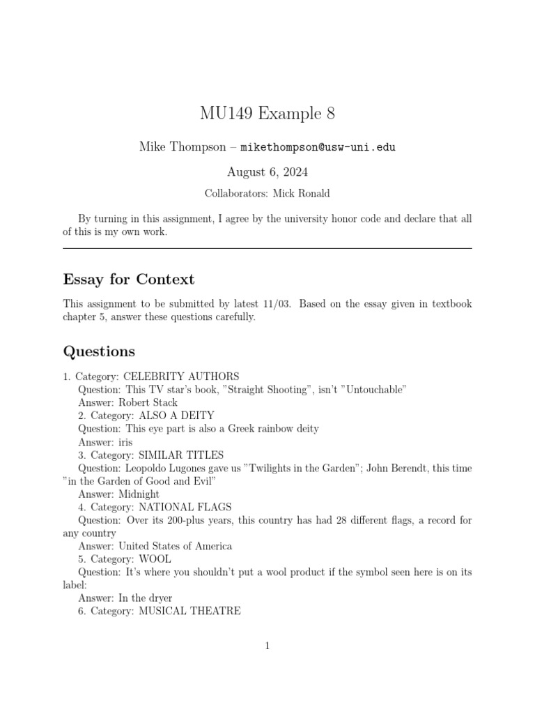 MU149 Example 8 | PDF