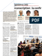 Article Du Progrès: "Lyon, 2e Circonscription: La Confirmation Du Clivage Droite-Gauche"