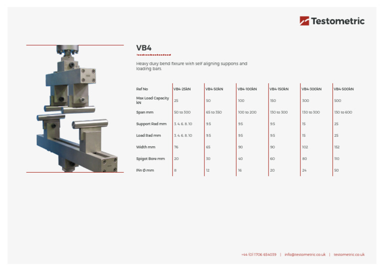 Heavy Duty Bend Fixture Specifications | PDF
