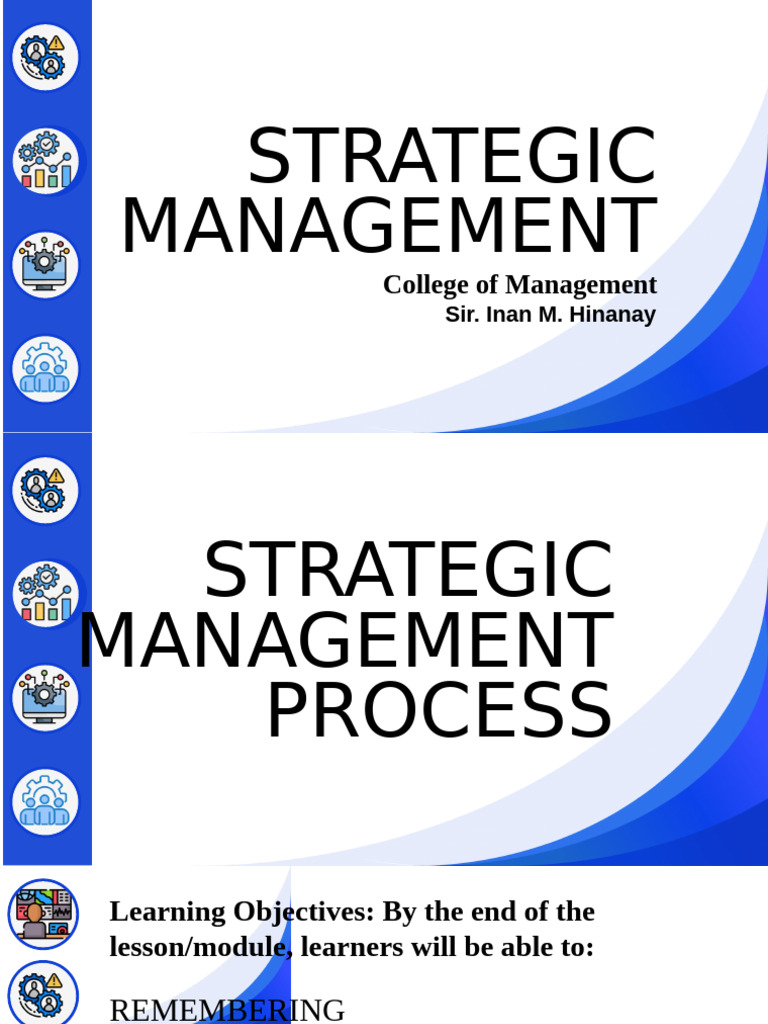Strategic Management Process Overview | PDF | Strategic Management ...