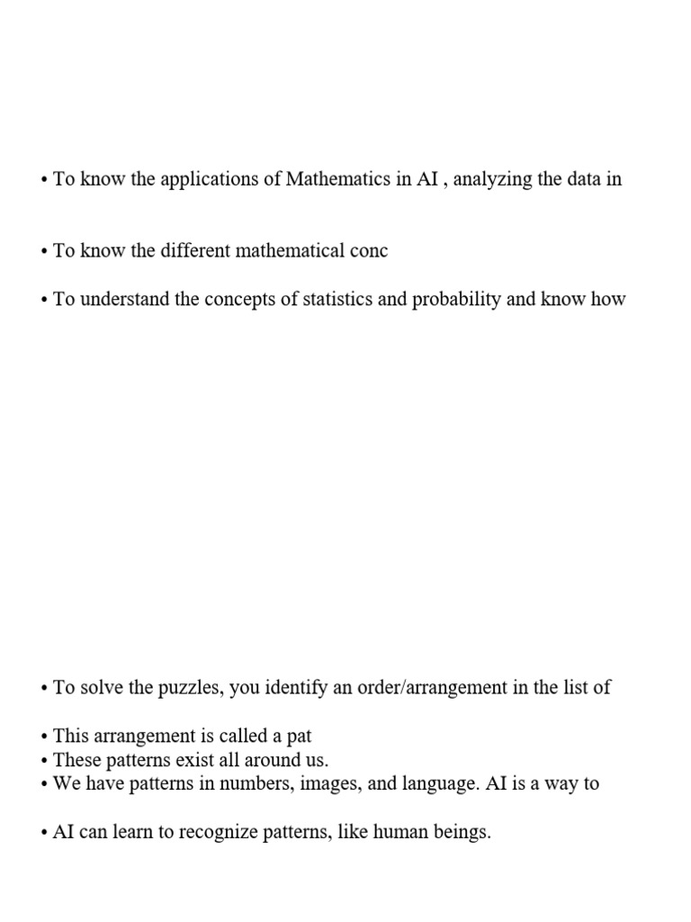 Math Essentials for AI: Stats & Probability | PDF | Artificial ...