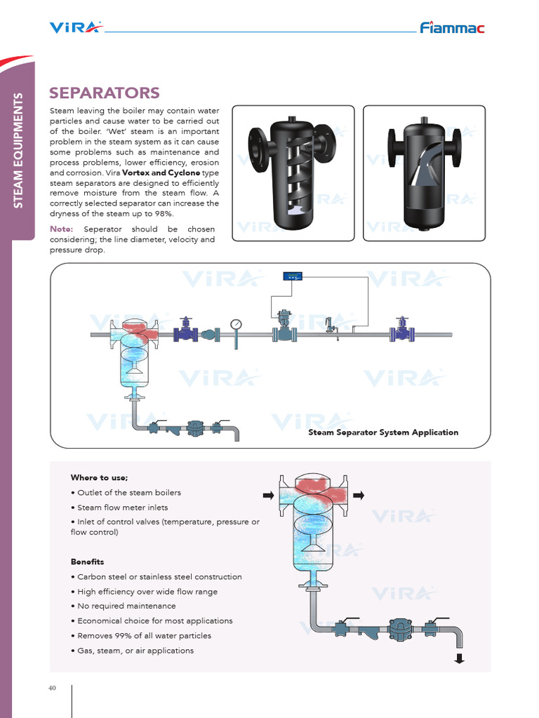 Efficient Steam Separator Solutions | PDF | Steam | Boiler
