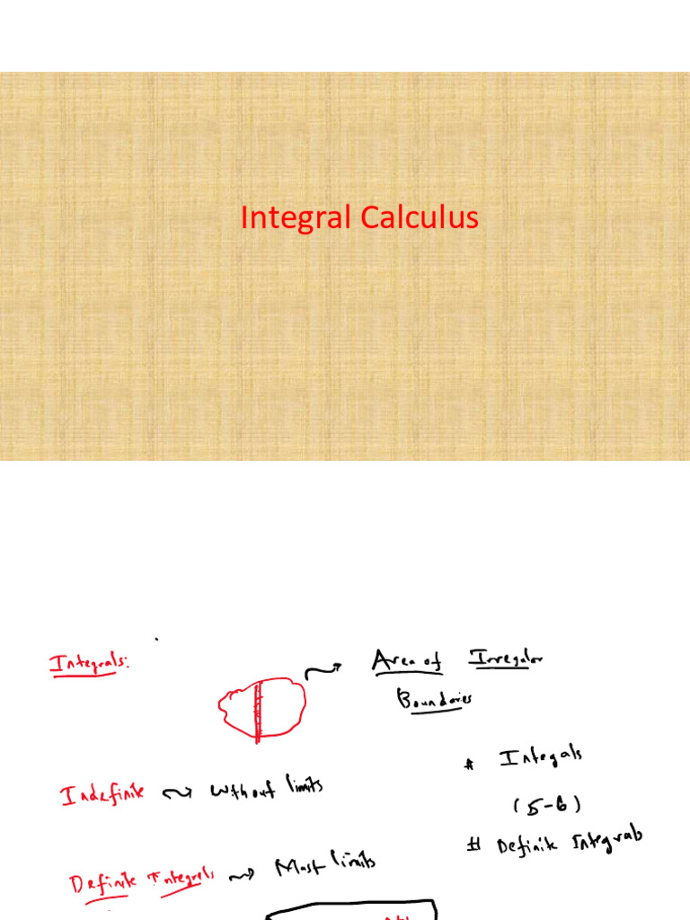Integrals Notes | PDF