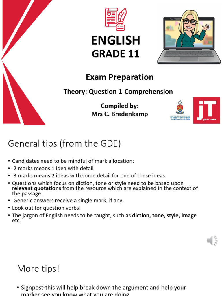 Grade 11 English Exam Prep Guide | PDF