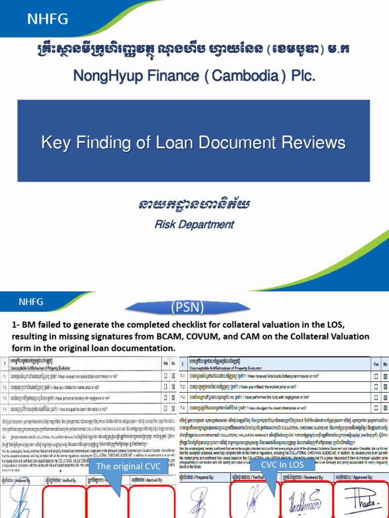 Key Finding Mistakes on LDR Report. | PDF | Collateral (Finance) | Money