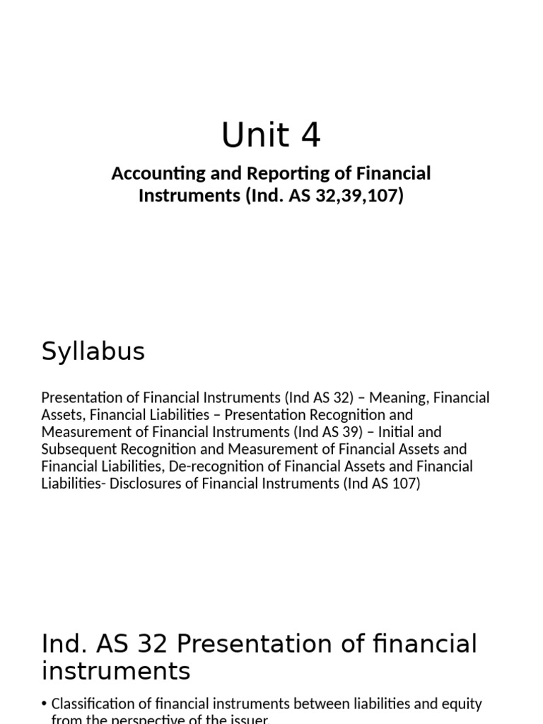 Financial Instruments Accounting Overview | PDF | Derivative (Finance ...