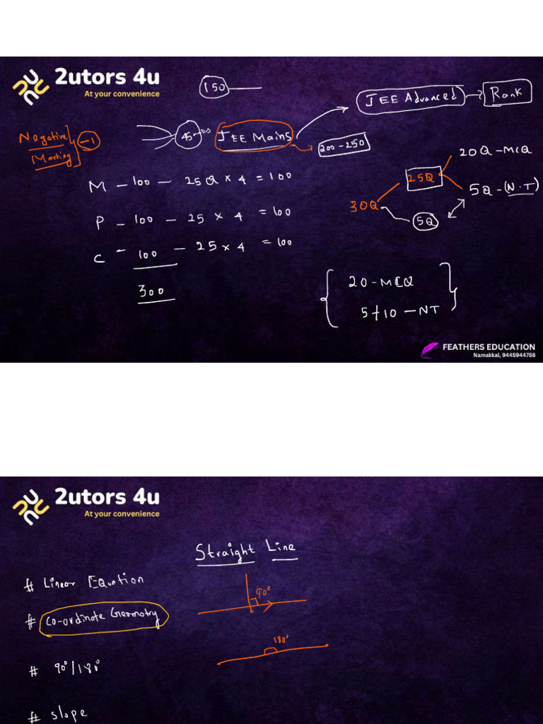 Straight Line Notes | PDF