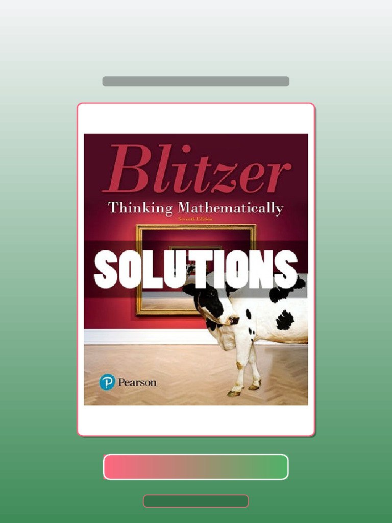 Thinking Mathematically 7 Ed Blitzer Ebook and TestBank Bundle Exam ...
