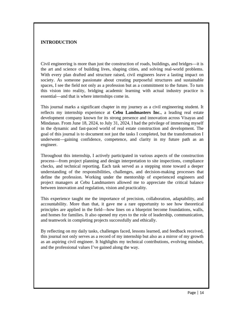 9 Introduction Agravante | PDF | Internship | Job Hunting