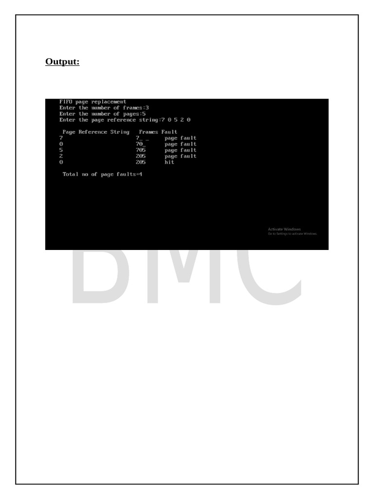 Os Output | PDF