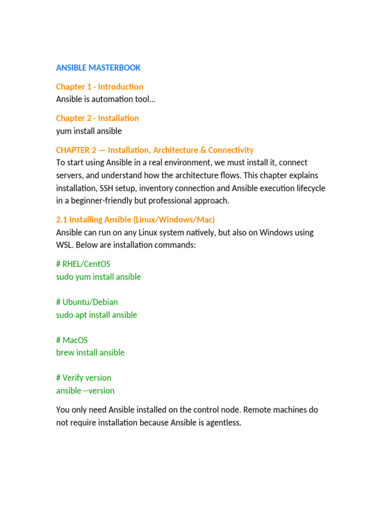Ansible Masterbook Final | PDF | Computing | System Software