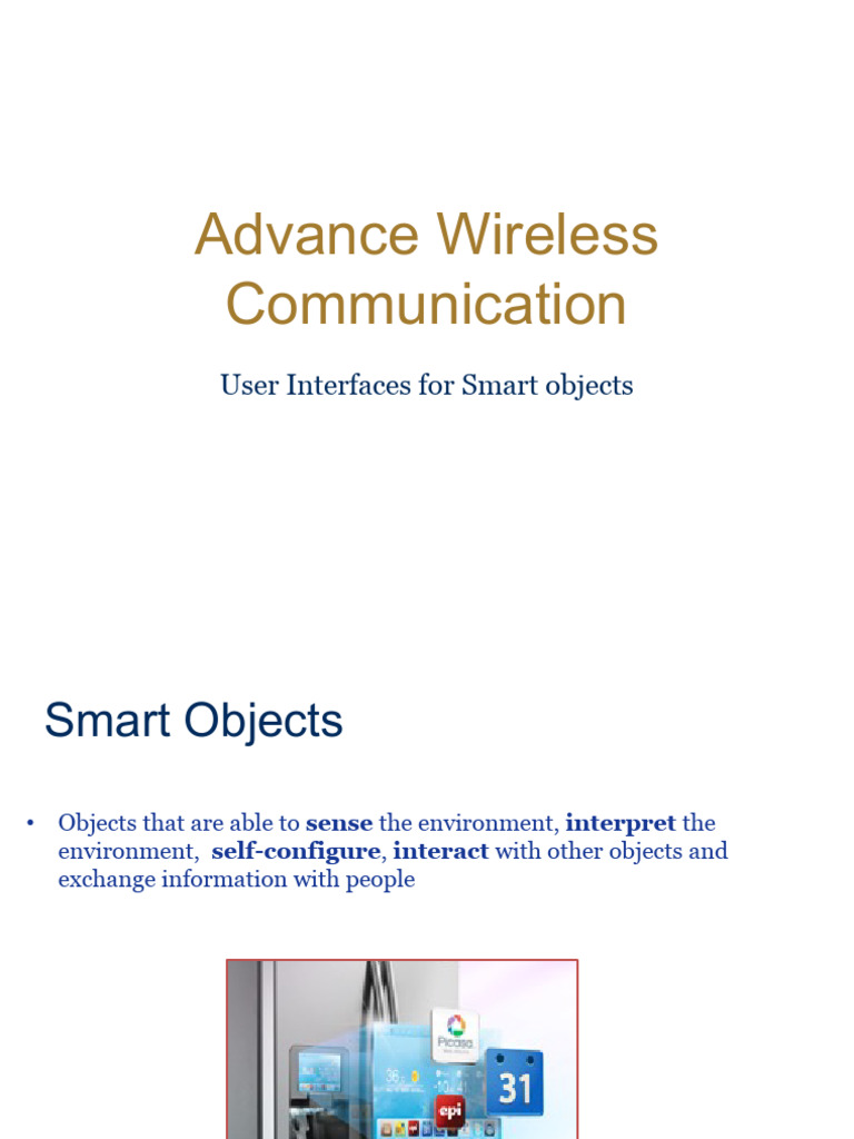 Smart Object User Interface Design Principles | PDF | Human–Computer ...
