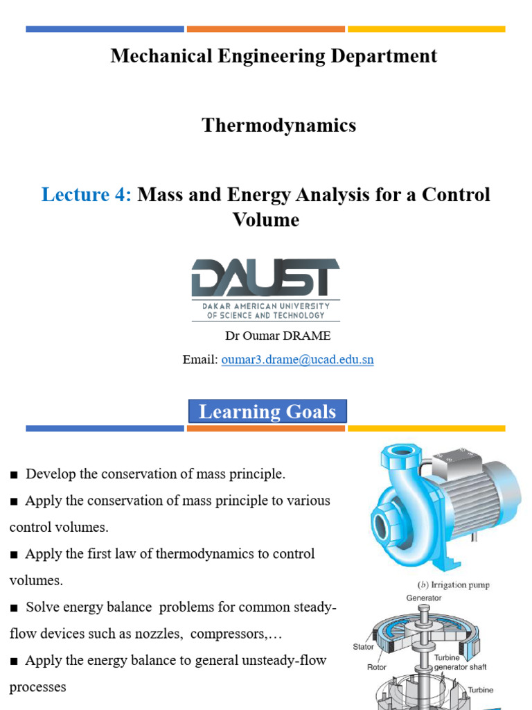 Lecture 4 Thermodynamics | PDF | Heat Exchanger | Steady State