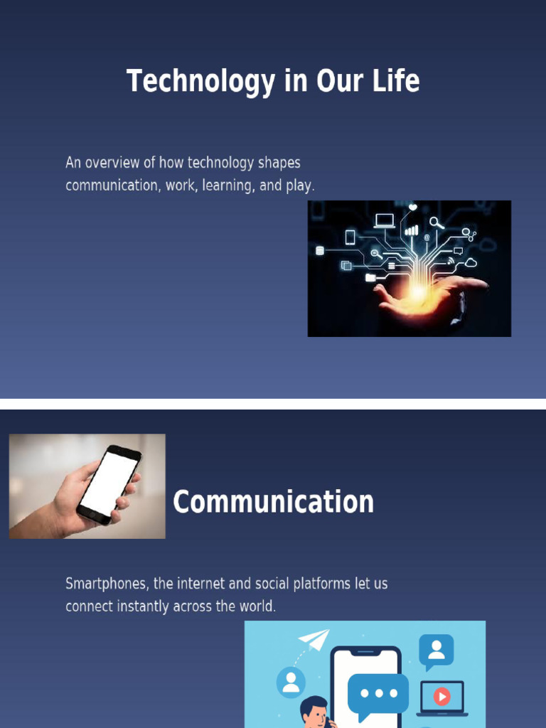 Technology in Our Life With Images | PDF