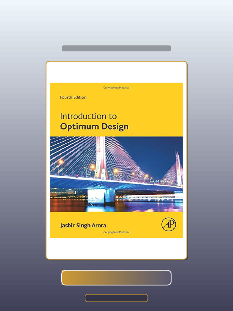 Test Bank of Introduction To Optimum Design Fourth Edition Arora | PDF ...
