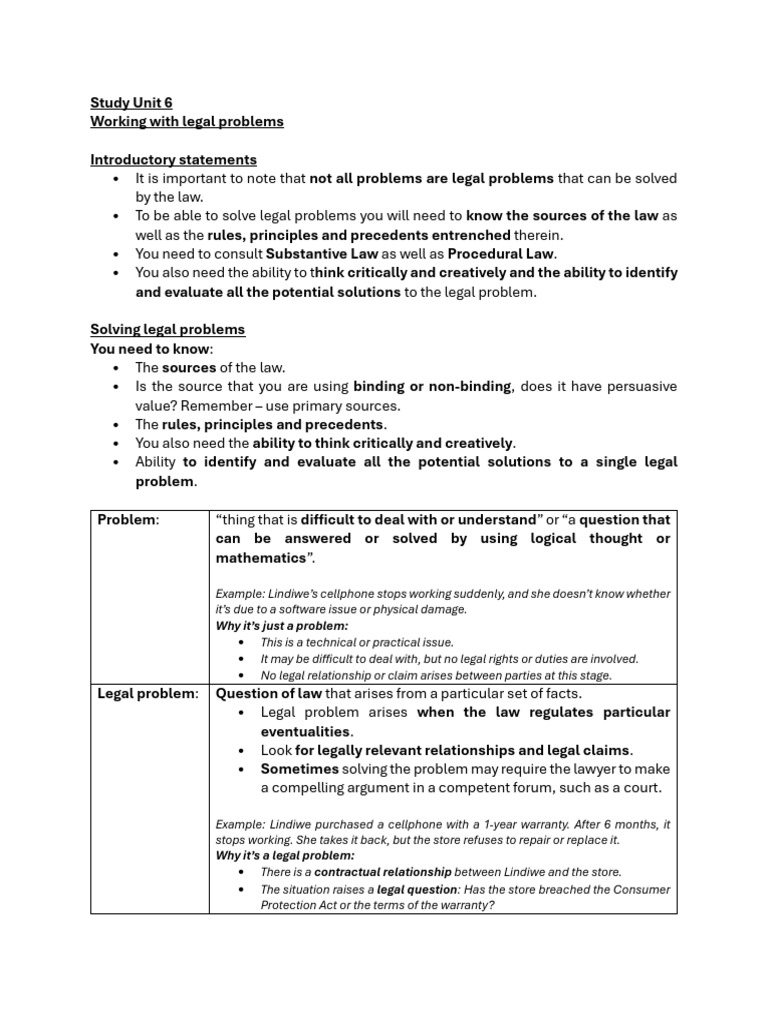 Study+Unit+6 Combined | PDF | Inductive Reasoning | Deductive Reasoning