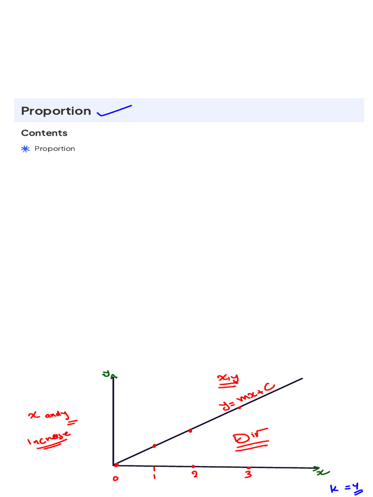 Understanding Direct and Inverse Proportion | PDF | Formula | Variable ...