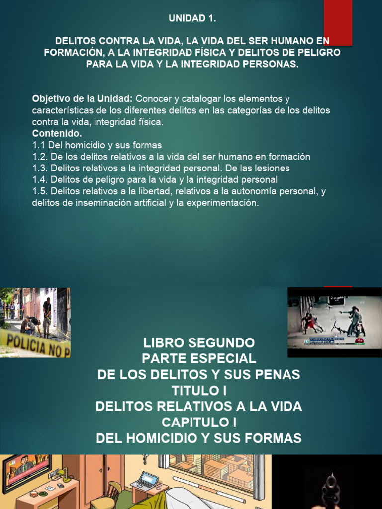 CLASE II DERECHO PENAL II | PDF | Homicidio | Identidad de género