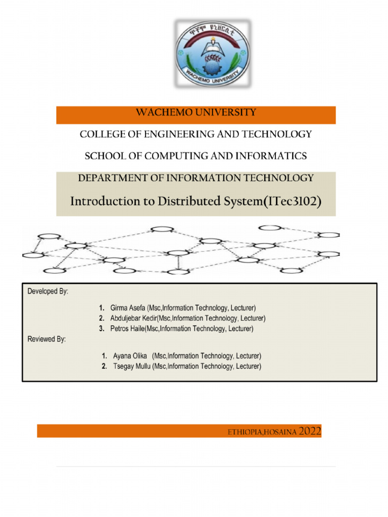 Introduction to Distribute System Module_Final | PDF