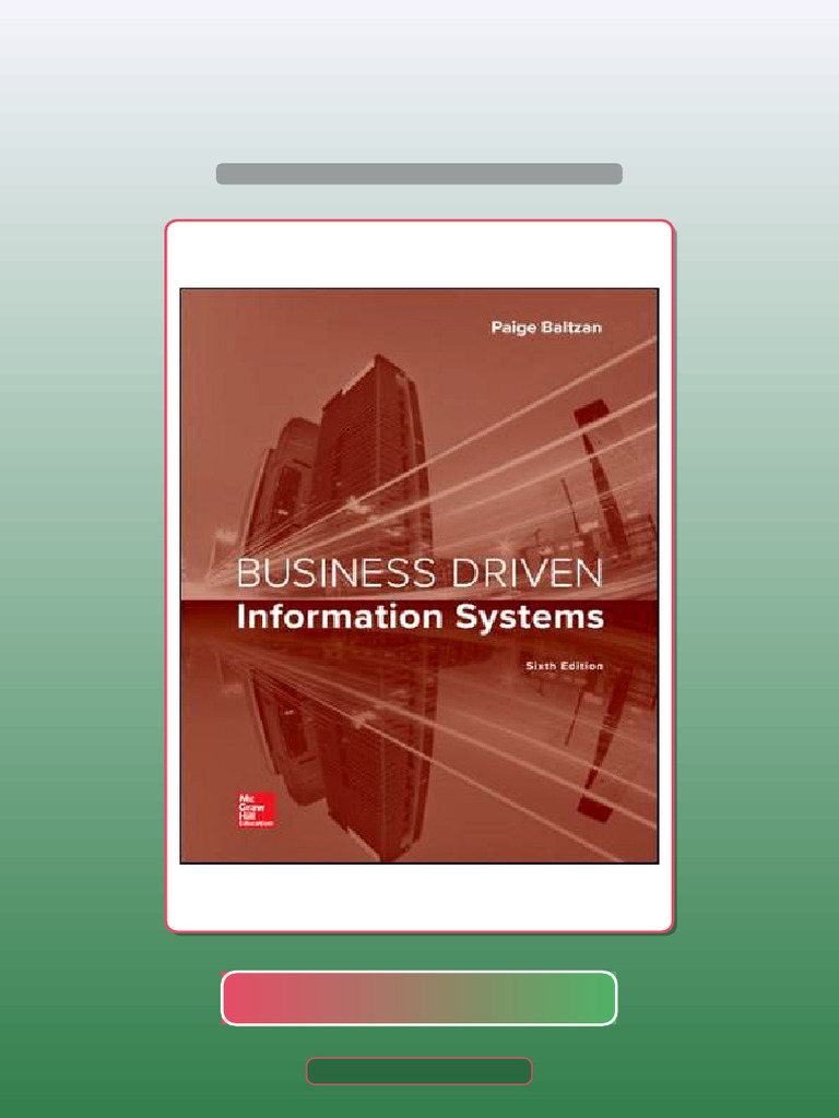 Test Bank For Business Driven Information Systems 6th Edition Paige ...