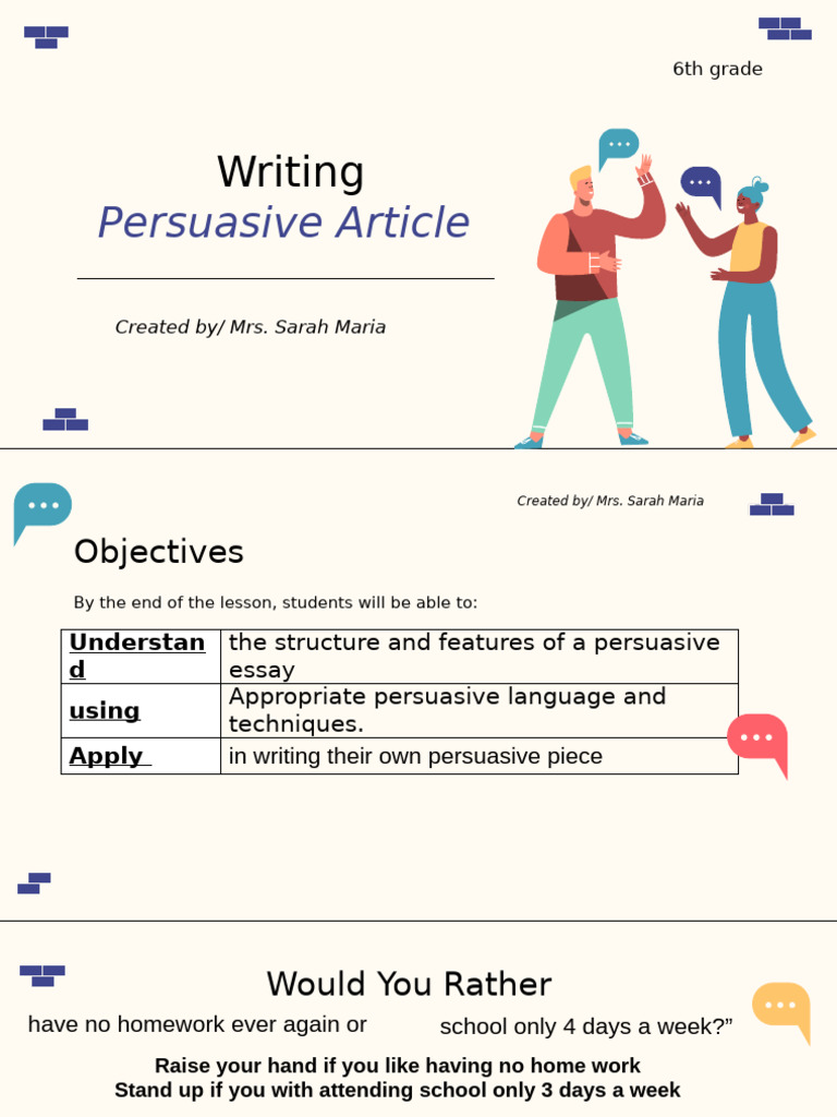 Persuasive Writing Guide for Students | PDF | Persuasion