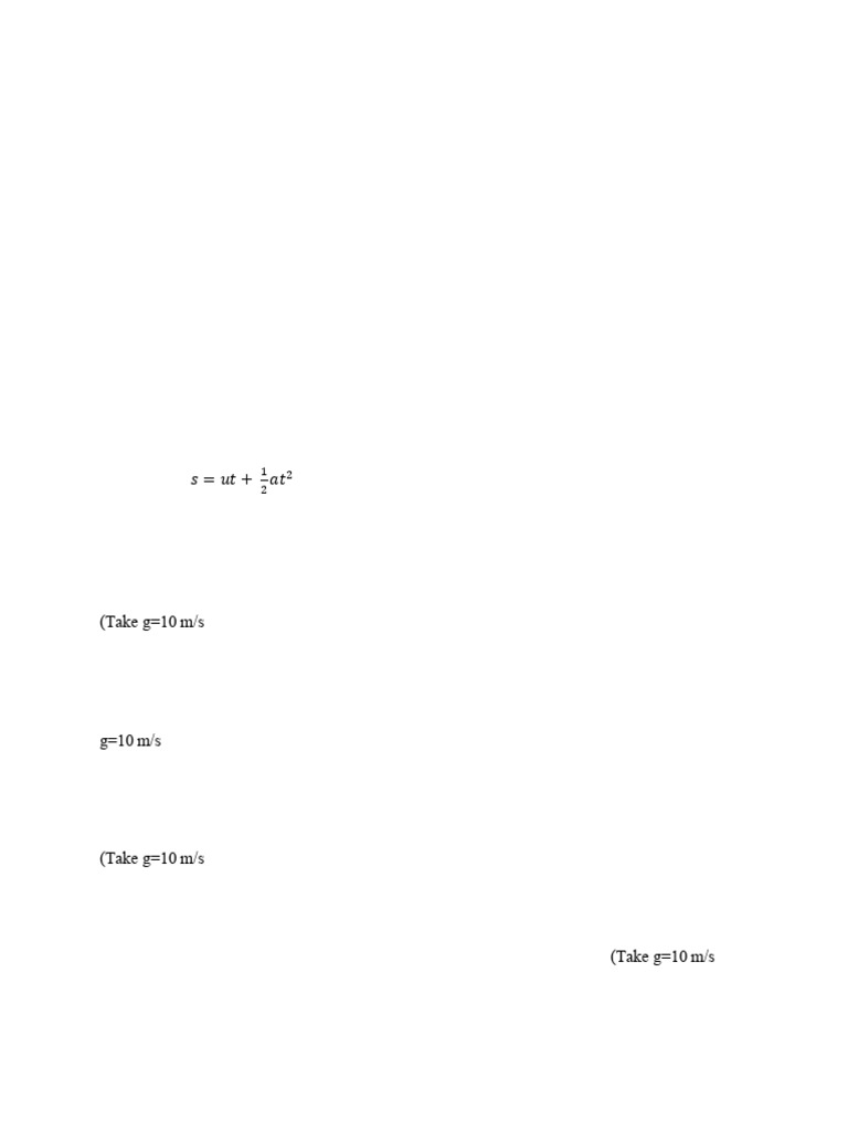 Physics Questions on Motion and Forces | PDF | Force | Momentum