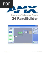 G4 Panelbuilder: Operation/Reference Guide