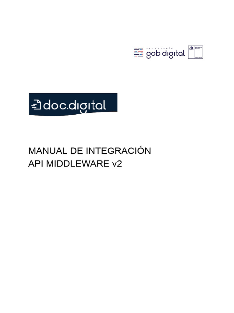Integración API Middleware v2 DocDigital | PDF | Archivo de computadora ...