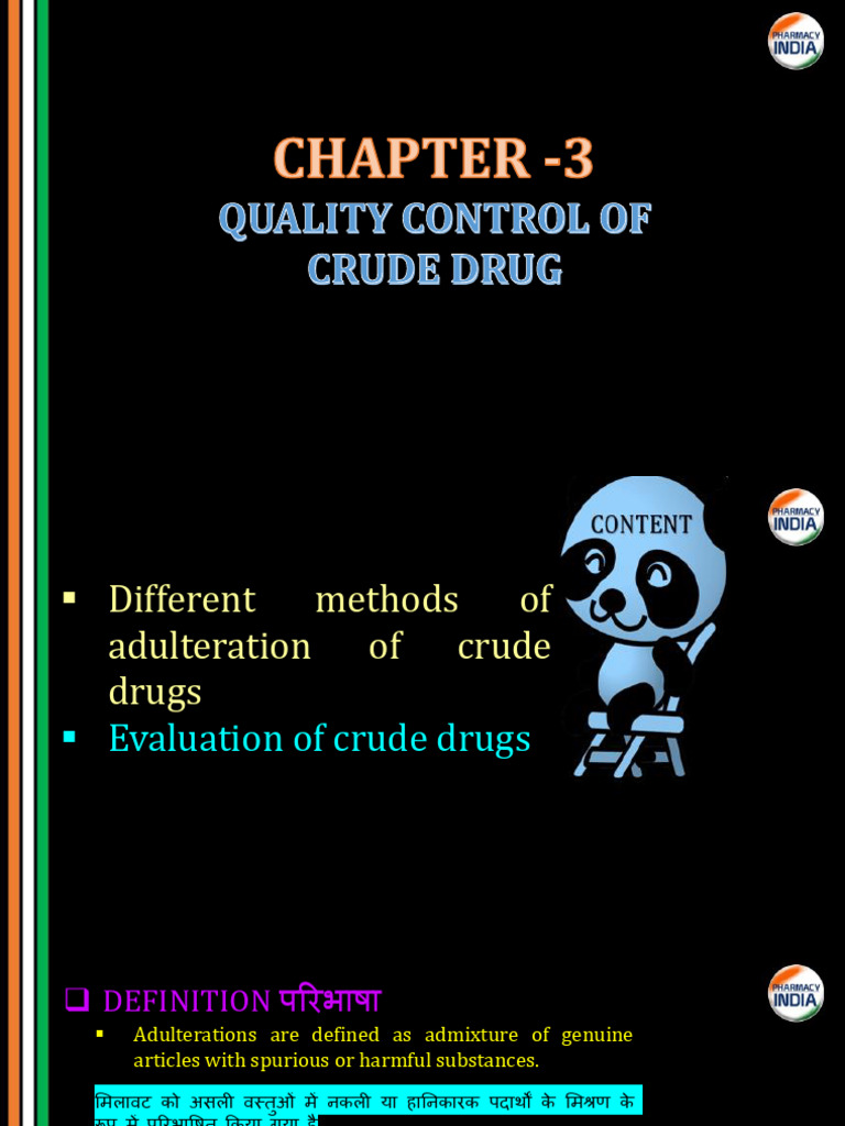 Chapter 3 Pharmacognosy Dip. 1st Yr | PDF