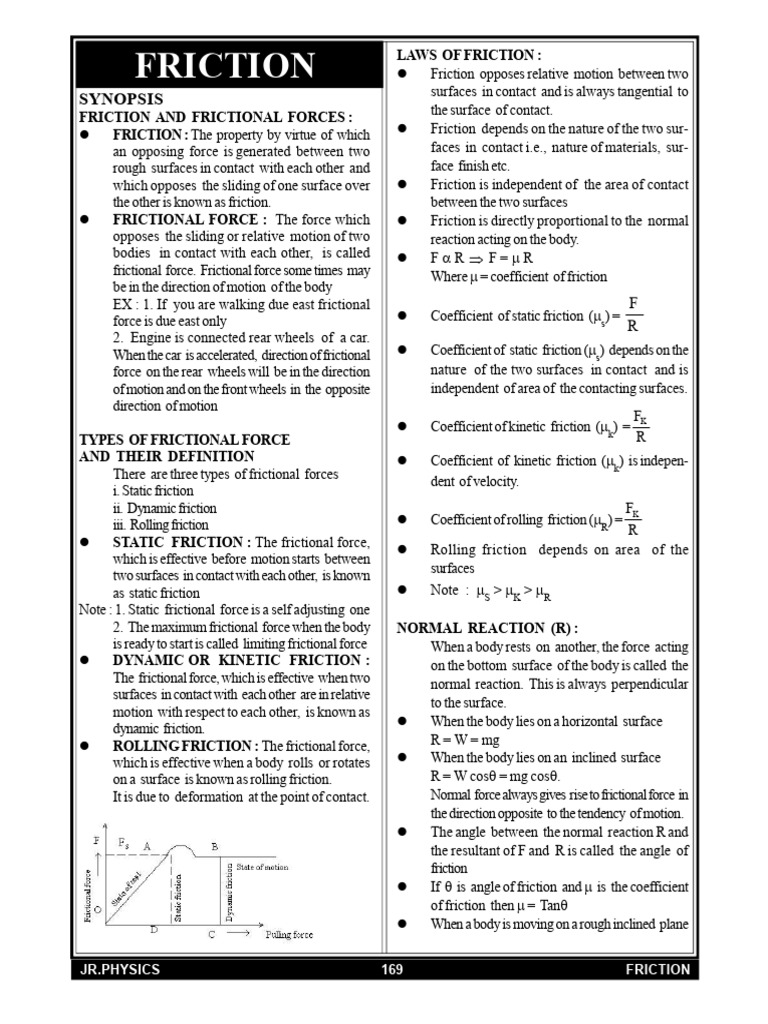 Understanding Friction and Forces | PDF | Friction | Force