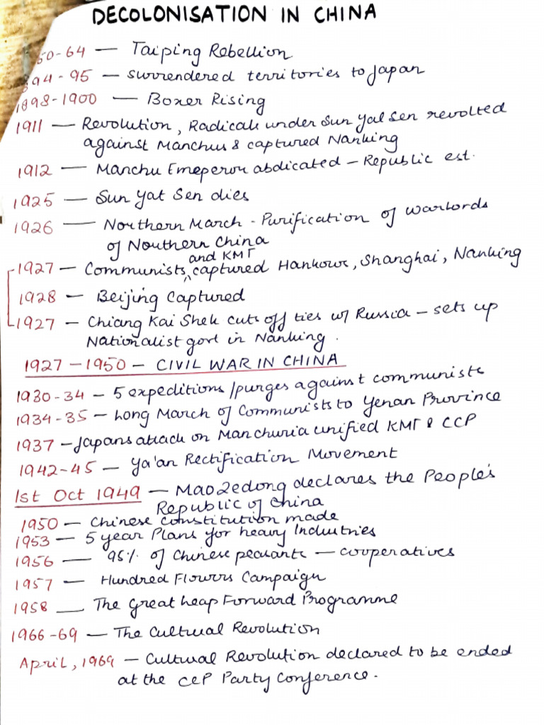 Decolonisation and Civil War in China | PDF