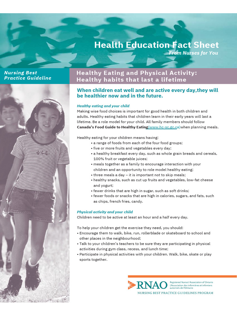 Healthy Eating & Activity for Kids | PDF | Obesity | Healthy Diet