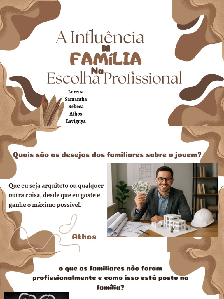 A Influencia Da Famiia Na Escolha Profissional | PDF | Família | Justiça