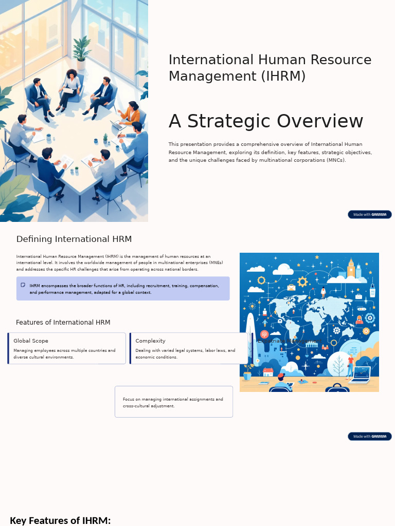 Overview of International HR Management | PDF | Cost Of Living | Human ...