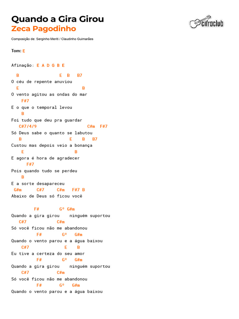 - Quando a Gira Girou | PDF | Amor