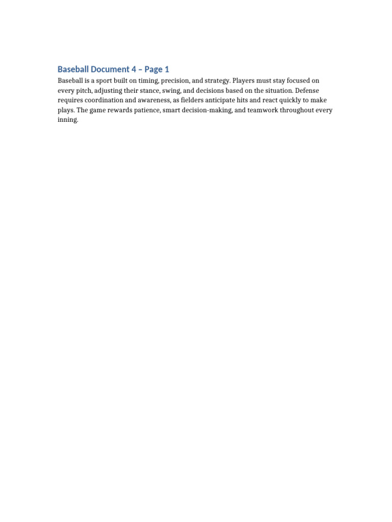 baseball_10pages_4 | PDF | Baseball Competitions | Athletic Sports