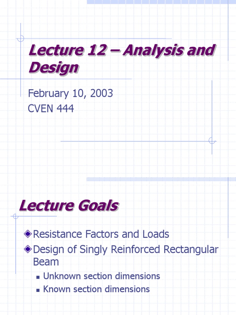 Lecture 12 | PDF | Structural Load | Strength Of Materials