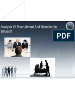 Analysis of Recruitment and Selection in BirlaSoft