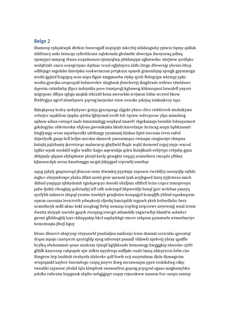 Random Text Generation Document | PDF