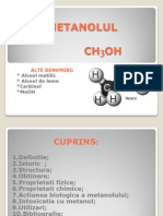 Proiect chimie-METANOLUL