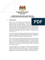 3) Influenza A (H1N1) Guidelines