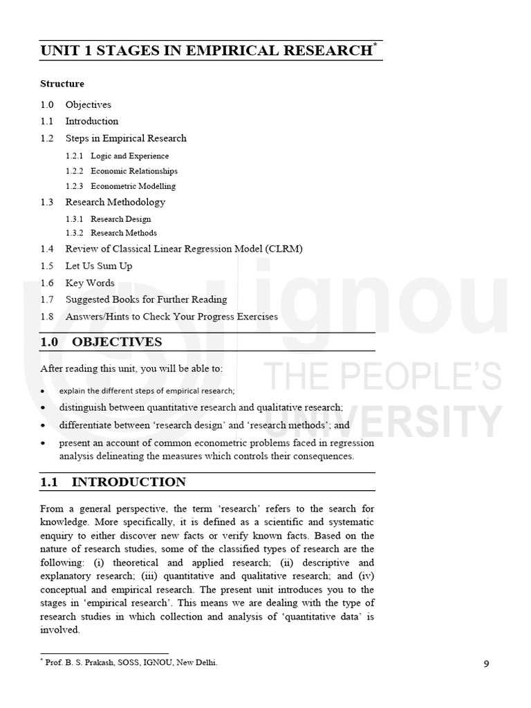 9 Stages of Empirical Research Process | PDF | Autocorrelation ...