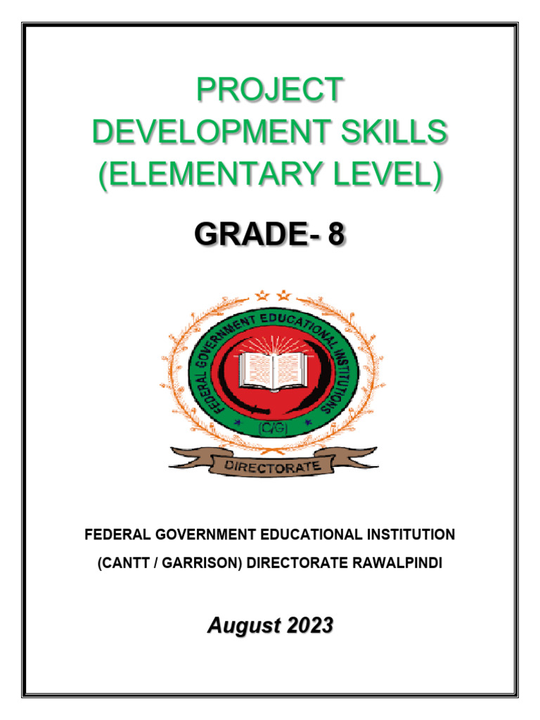 Project Development Skills for Grade 8 | PDF | Educational Assessment ...