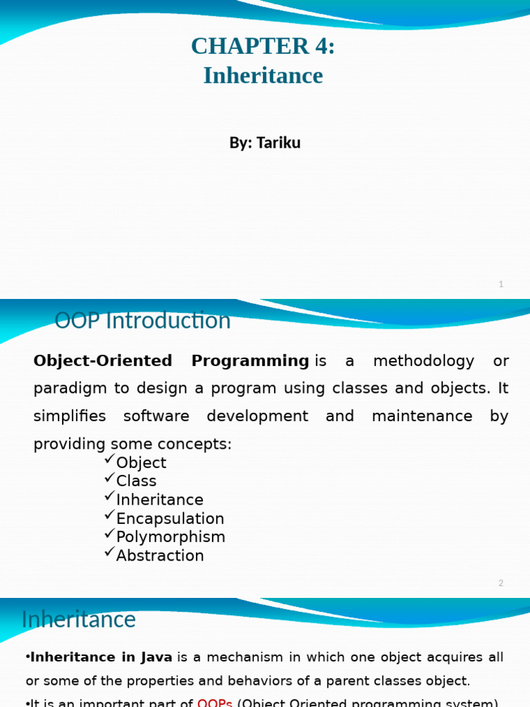 Java Inheritance Explained | PDF | Inheritance (Object Oriented ...