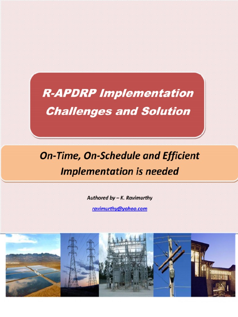 R-APDRP Implementation Challenges | PDF | Electric Power Transmission ...