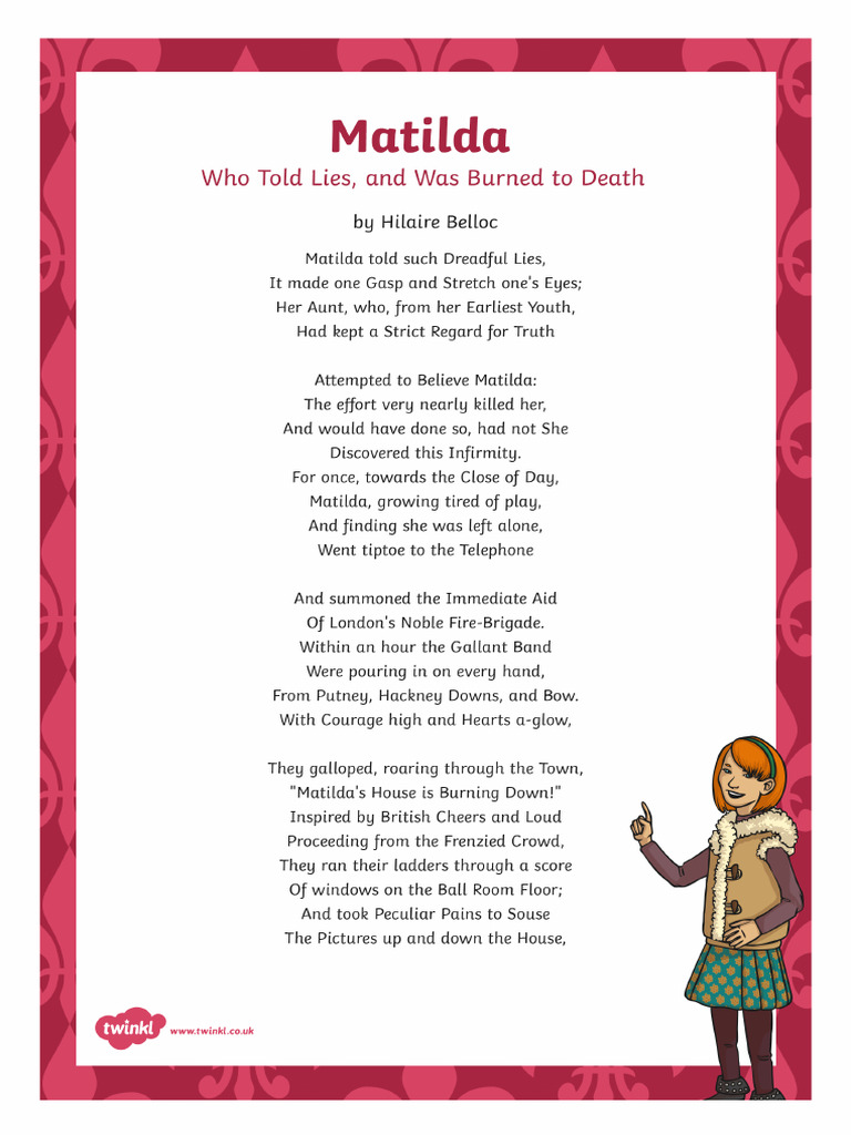 Matilda's Misadventure: A Poem | PDF