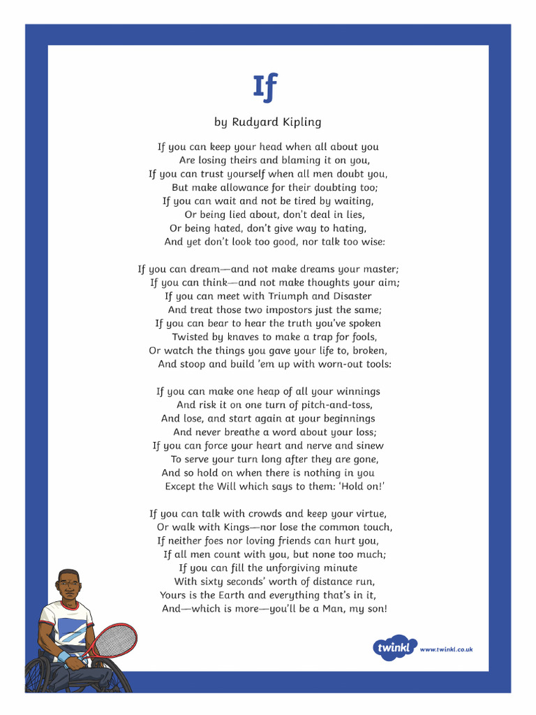 If by Rudyard Kipling | PDF