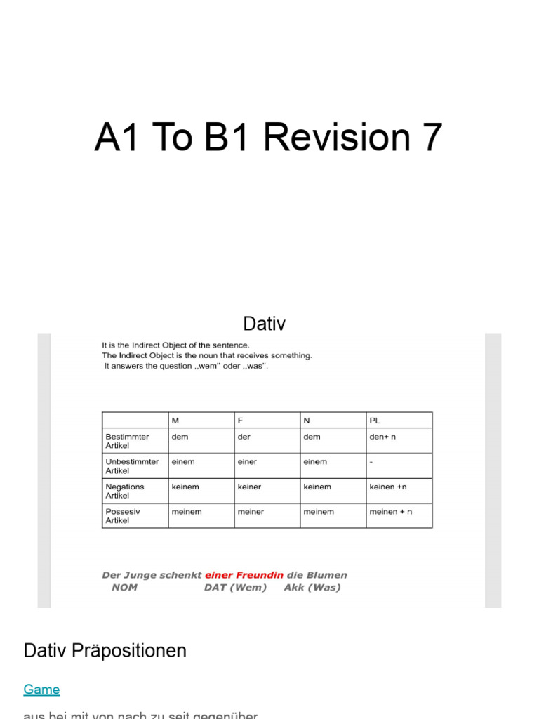 A1 To B1 Revision 7 | PDF