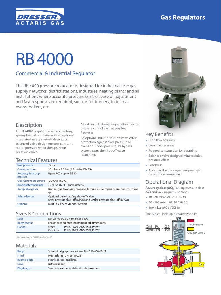 Agr Rb4000 Brochure en Ac | PDF | Valve | Gases